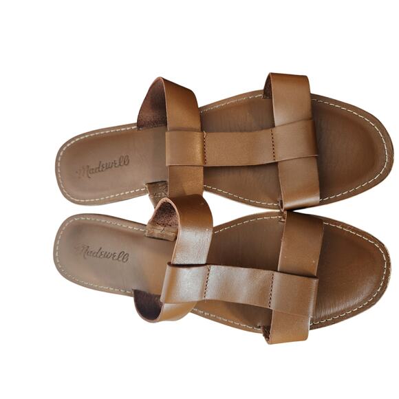 Women's size 11 Madewell Boardwalk Rhea T strap slides - Picture 4 of 5
